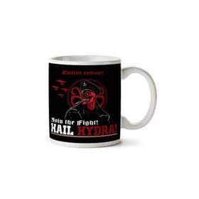 Art Hediye 01 Enlist Today Hail Hydra Red Skull Captain America Iki Tarafı Baskılı Kupa Bardak