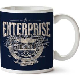 Art Hediye 01 Enterprise Interstellar Star Trek Iki Tarafı Baskılı Kupa Bardak
