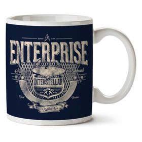 Art Hediye 01 Enterprise Interstellar Star Trek Iki Tarafı Baskılı Kupa Bardak