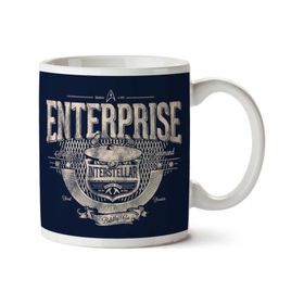 Art Hediye 01 Enterprise Interstellar Star Trek Iki Tarafı Baskılı Kupa Bardak