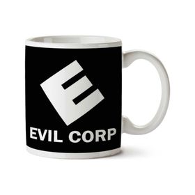 Art Hediye 01 Evil Corp Mr Robot Iki Tarafı Baskılı Kupa Bardak