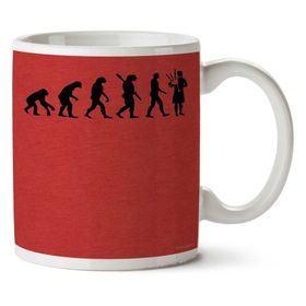 Art Hediye 01 Evolution Bagpipe Iki Tarafı Baskılı Kupa Bardak