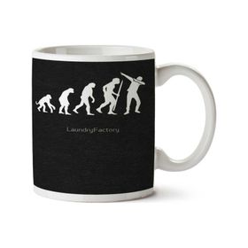 Art Hediye 01 Evolution Dab Dabbing Iki Tarafı Baskılı Kupa Bardak