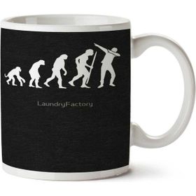 Art Hediye 01 Evolution Dab Dabbing Iki Tarafı Baskılı Kupa Bardak