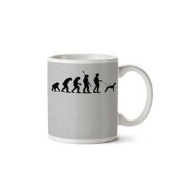 Art Hediye 01 Evolution Of Man By Amisdelamer Iki Tarafı Baskılı Kupa Bardak