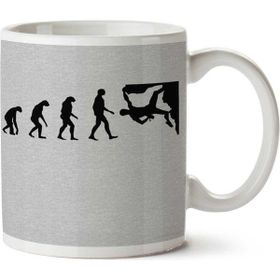Art Hediye 01 Evolution Of Man By Amisdelamer Iki Tarafı Baskılı Kupa Bardak