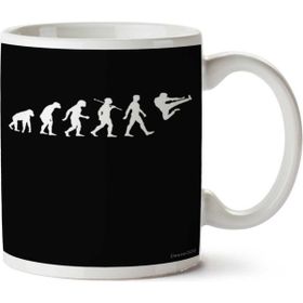 Art Hediye 01 Evolution Of Martial Iki Tarafı Baskılı Kupa Bardak