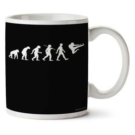 Art Hediye 01 Evolution Of Martial Iki Tarafı Baskılı Kupa Bardak