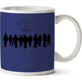 Art Hediye 01 Exo Exodus Silhouette Iki Tarafı Baskılı Kupa Bardak