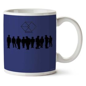 Art Hediye 01 Exo Exodus Silhouette Iki Tarafı Baskılı Kupa Bardak