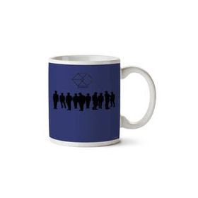 Art Hediye 01 Exo Exodus Silhouette Iki Tarafı Baskılı Kupa Bardak