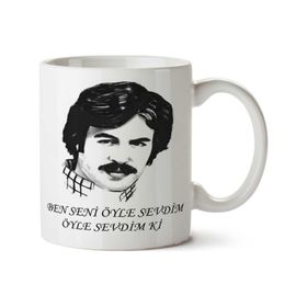 Art Hediye 01 Ferdi Tayfur Ben Seni Öyle Sevdim Sevdim Ki Iki Tarafı Baskılı Kupa Bardak