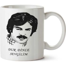 Art Hediye 01 Ferdi Tayfur Dur Dinle Sevgilim Iki Tarafı Baskılı Kupa Bardak