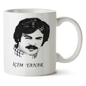 Art Hediye 01 Ferdi Tayfur Içim Yanar Iki Tarafı Baskılı Kupa Bardak