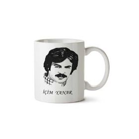 Art Hediye 01 Ferdi Tayfur Içim Yanar Iki Tarafı Baskılı Kupa Bardak