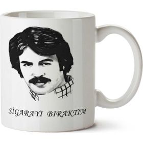 Art Hediye 01 Ferdi Tayfur Sigarayı Bıraktım Iki Tarafı Baskılı Kupa Bardak