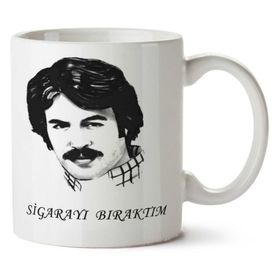 Art Hediye 01 Ferdi Tayfur Sigarayı Bıraktım Iki Tarafı Baskılı Kupa Bardak