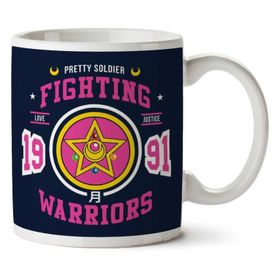 Art Hediye 01 Fighting Senshi Sailor Moon Iki Tarafı Baskılı Kupa Bardak