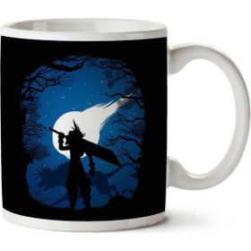 Art Hediye 01 Final Fantasy Kılıç Siluet Iki Tarafı Baskılı Kupa Bardak