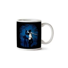 Art Hediye 01 Final Fantasy Orman Siluet Iki Tarafı Baskılı Kupa Bardak
