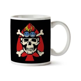 Art Hediye 01 Fire Fist Aces Jolly Roger One Piece Iki Tarafı Baskılı Kupa Bardak