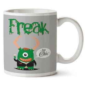 Art Hediye 01 Freak But Chic Iki Tarafı Baskılı Kupa Bardak