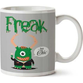 Art Hediye 01 Freak But Chic Iki Tarafı Baskılı Kupa Bardak