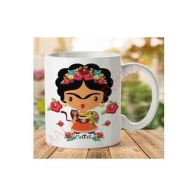 Art Hediye 01 Frida Catu İki Tarafı Baskılı Kupa Bardak