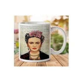 Art Hediye 01 Frida Kahlo Kafka Tarz İki Tarafı Baskılı Kupa Bardak