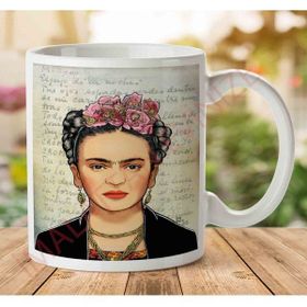 Art Hediye 01 Frida Kahlo Kafka Tarz İki Tarafı Baskılı Kupa Bardak