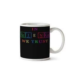Art Hediye 01 In Science We Trust Güvenilir Bilim Periyodik Cetvel Iki Tarafı Baskılı Kupa Bardak