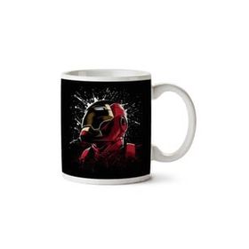Art Hediye 01 Iron Man Paint Splatter İki Tarafı Baskılı Kupa Bardak