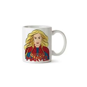 Art Hediye 01Captain Marvel Zara Larson İki Tarafı Baskılı Kupa Bardak