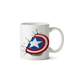 Art Hediye 02 Captain America Marvel İki Tarafı Baskılı Kupa Bardak