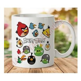 Art Hediye 1-013 Angry Birds Kuşlar İki Taraf Baskılı Kupa Bardak