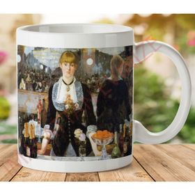 Art Hediye 1-050 Bergere Bar İki Tarafı Baskılı Kupa Bardak