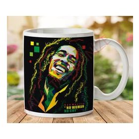 Art Hediye 1-062 BOB MARLEY NO WOMAN İki Tarafı Baskılı Kupa Bardak