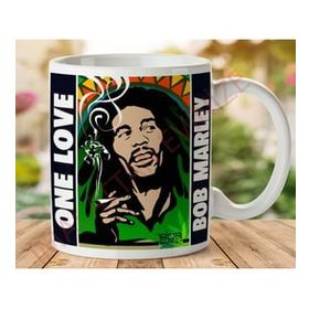 Art Hediye 1-063 Bob Marley One Love İki Tarafı Baskılı Kupa Bardak