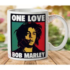 Art Hediye 1-064 BOB MARLEY İki Tarafı Baskılı Kupa Bardak