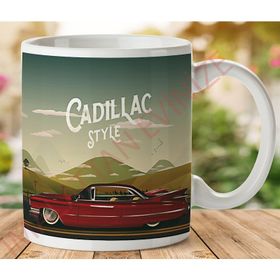 Art Hediye 1-089 Cadillac Style İki Tarafı Baskılı Kupa Bardak