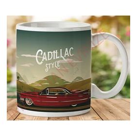Art Hediye 1-089 Cadillac Style İki Tarafı Baskılı Kupa Bardak
