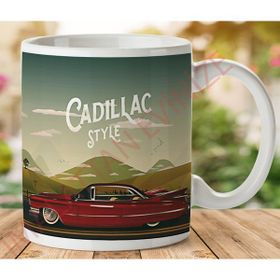 Art Hediye 1-089 Cadillac Style İki Tarafı Baskılı Kupa Bardak