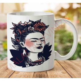 Art Hediye 1-1005 Frida İki Tarafı Baskılı Kupa Bardak