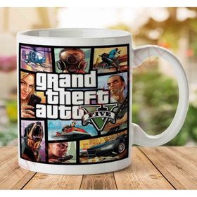Art Hediye 1-1016 Gta V 5 Baskılı Kupa Bardak