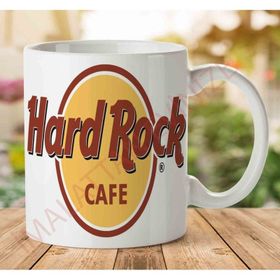 Art Hediye 1-1023 Hard Rock Cafe İki Tarafı Baskılı Kupa Bardak