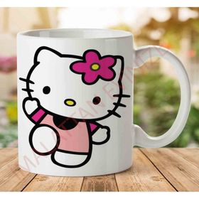 Art Hediye 1-1056 Hello Kitty İki Tarafı Baskılı Kupa Bardak