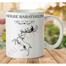 Art Hediye 1-1065 House Baratheon İki Tarafı Baskılı Kupa Bardak