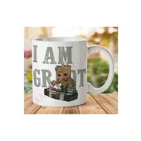 Art Hediye 1-1069 I Am Groot İki Tarafı Baskılı Kupa Bardak