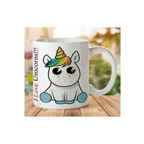 Art Hediye 1-1072 I love Unicorn İki Tarafı Baskılı Kupa Bardak