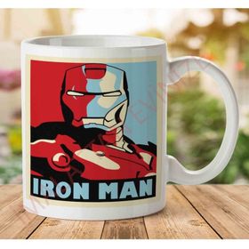 Art Hediye 1-1076 Iron Man Marvel İki Tarafı Baskılı Kupa Bardak